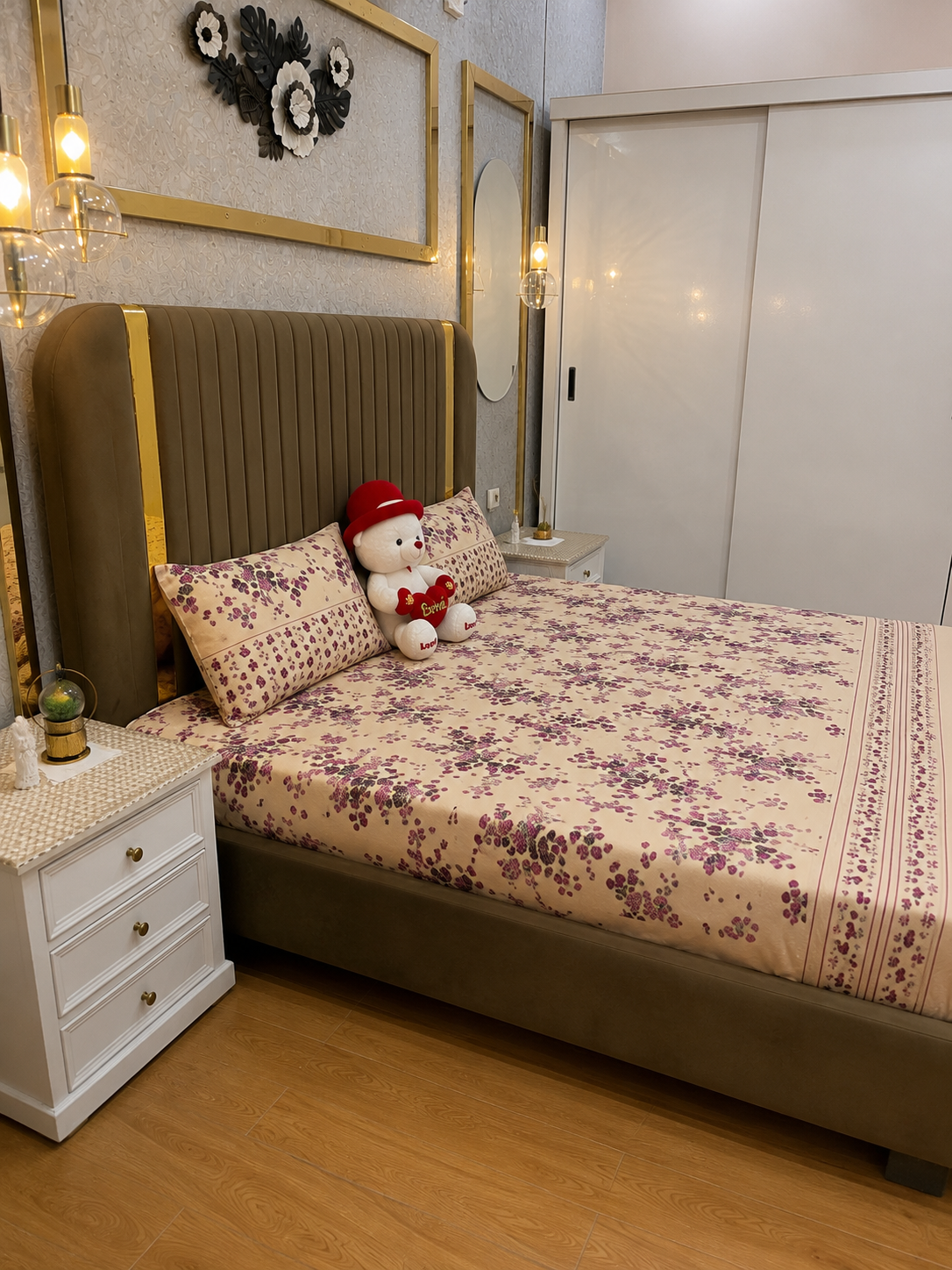 Rose Meadow 100% Cotton 3 Piece Bedsheet Set in Pakistan