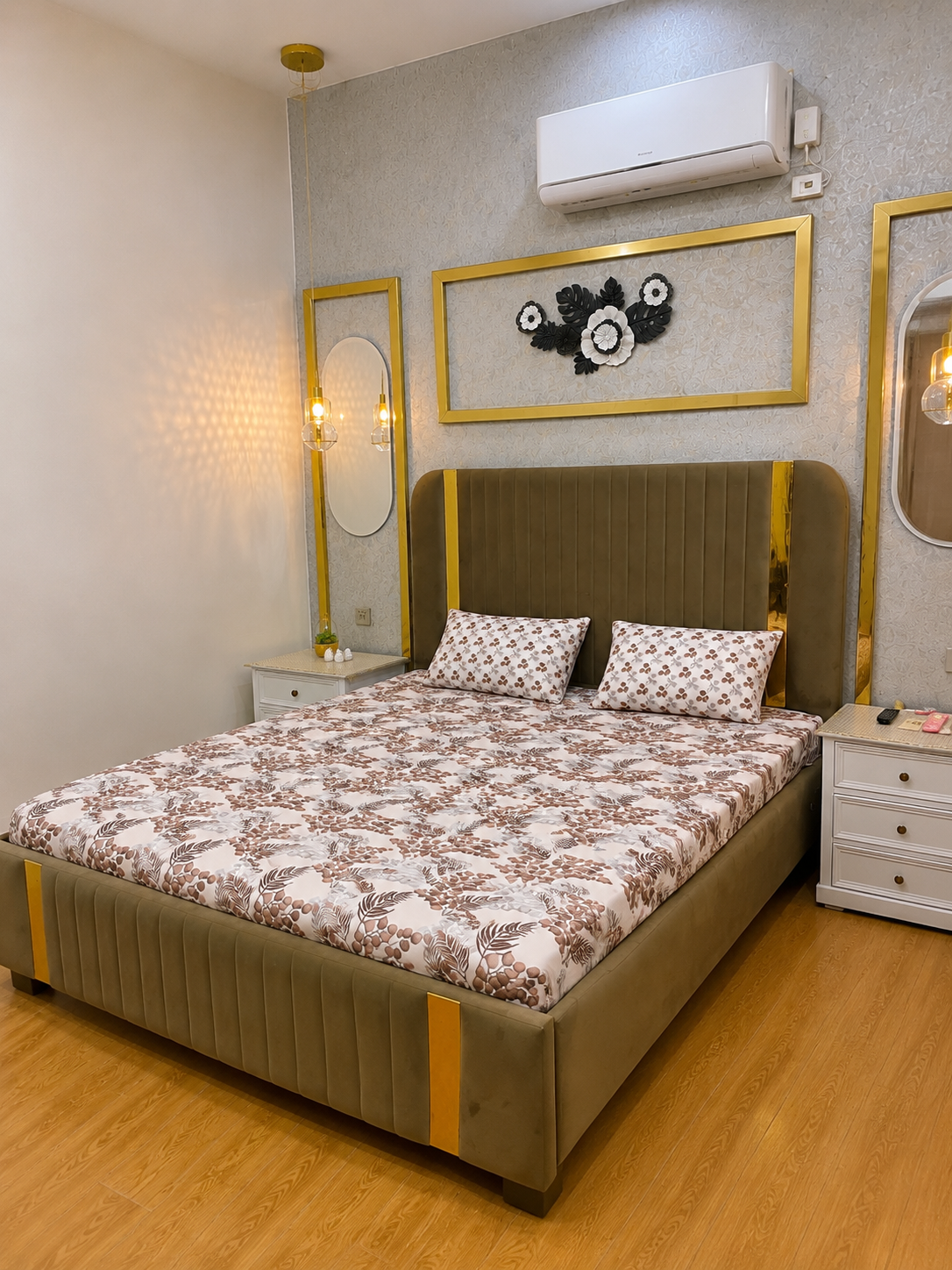 Autumn Leaf 100% Cotton 3 Piece Bedsheet Set