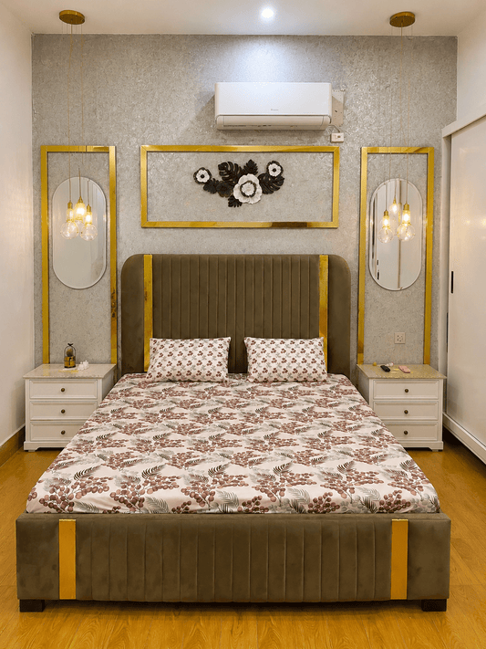 Autumn Leaf 100% Cotton 3 Piece Bedsheet Set - alminaam
