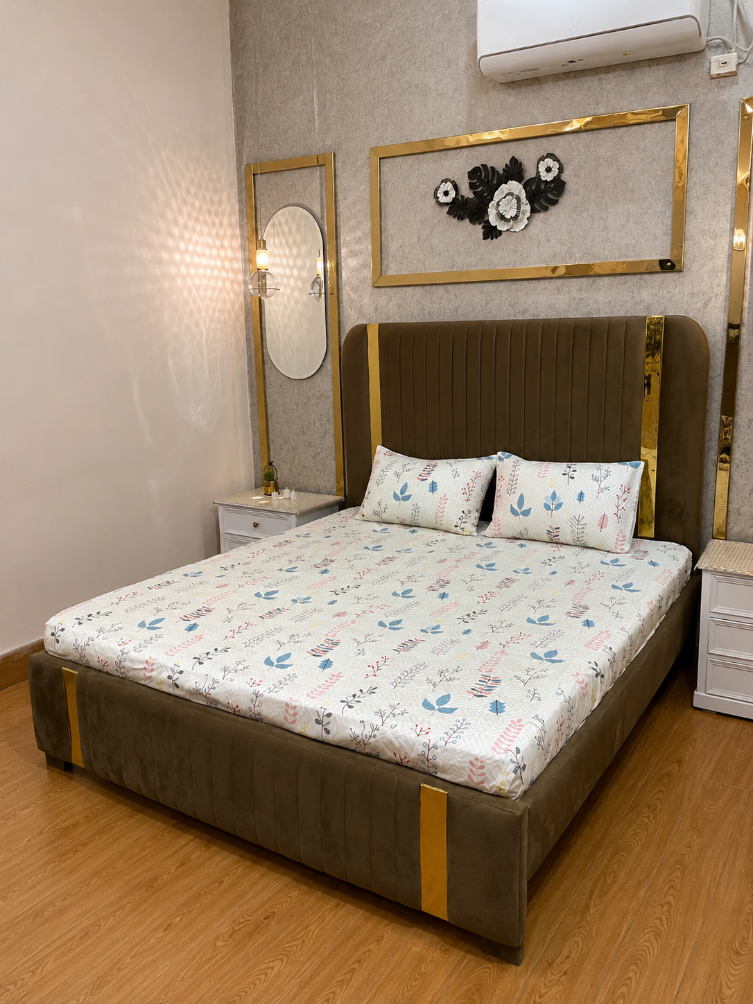 Spring Meadow Waterproof Cotton Fitted Bedsheet Set